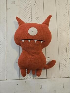 Uglydoll Uglydog Plush Toy Orange 2004 Pretty Ugly LLC Stuffed Animal 10” EUC
